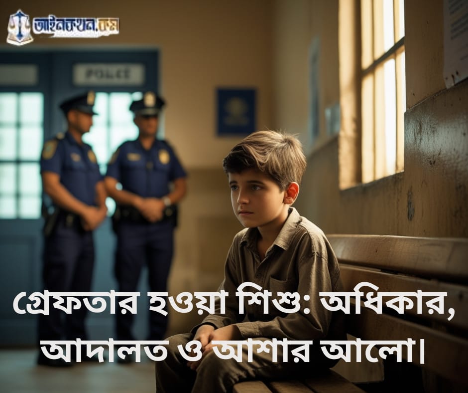 গ্রেপ্তার হওয়া শিশু: অধিকার, আদালত ও আশার পথ ( শিশু আইন ২০১৩ )
