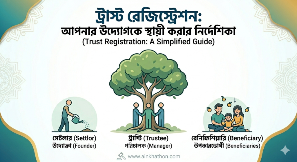 ট্রাস্ট রেজিস্ট্রেশন: আপনার উদ্যোগকে স্থায়ী ও প্রাতিষ্ঠানিক রূপ দেওয়ার পূর্ণাঙ্গ নির্দেশিকা